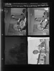 Sun came in morning; Stop sign; Lady speaking (4 Negatives) (January 9, 1958) [Sleeve 14, Folder a, Box 14]